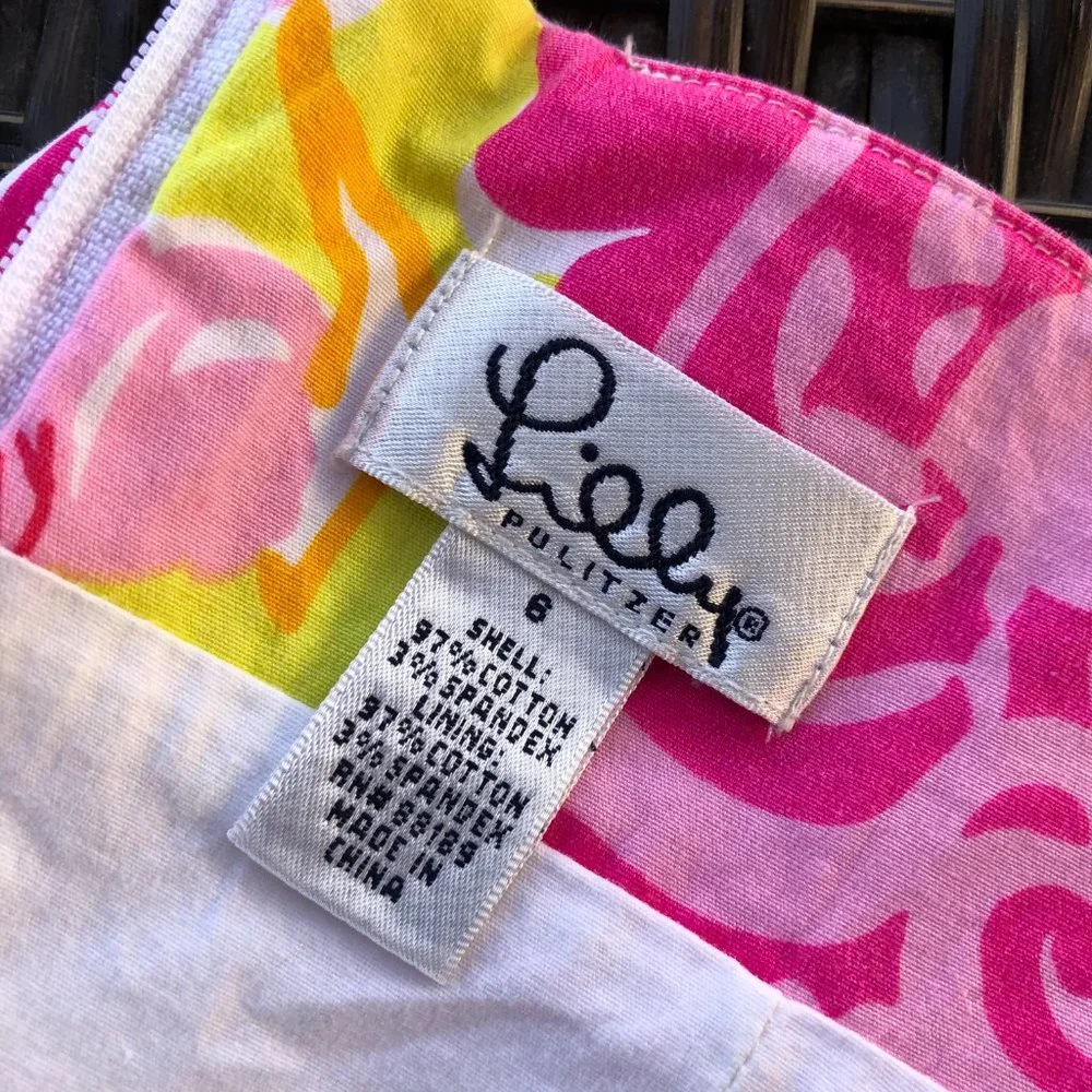 LILLY PULITIZER Vintage Ladies Tie-Back Halter Top - Size 6 - Picture 2 of 10